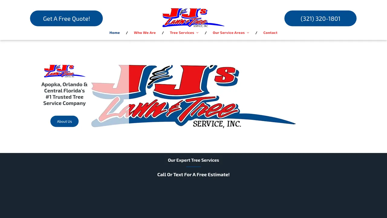 J&J Lawn & Tree Service - Web Design project by HHB Marketing Augusta GA