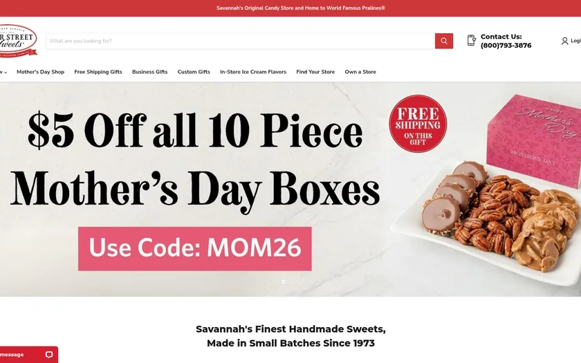 Website built by HHB for River Street Sweets