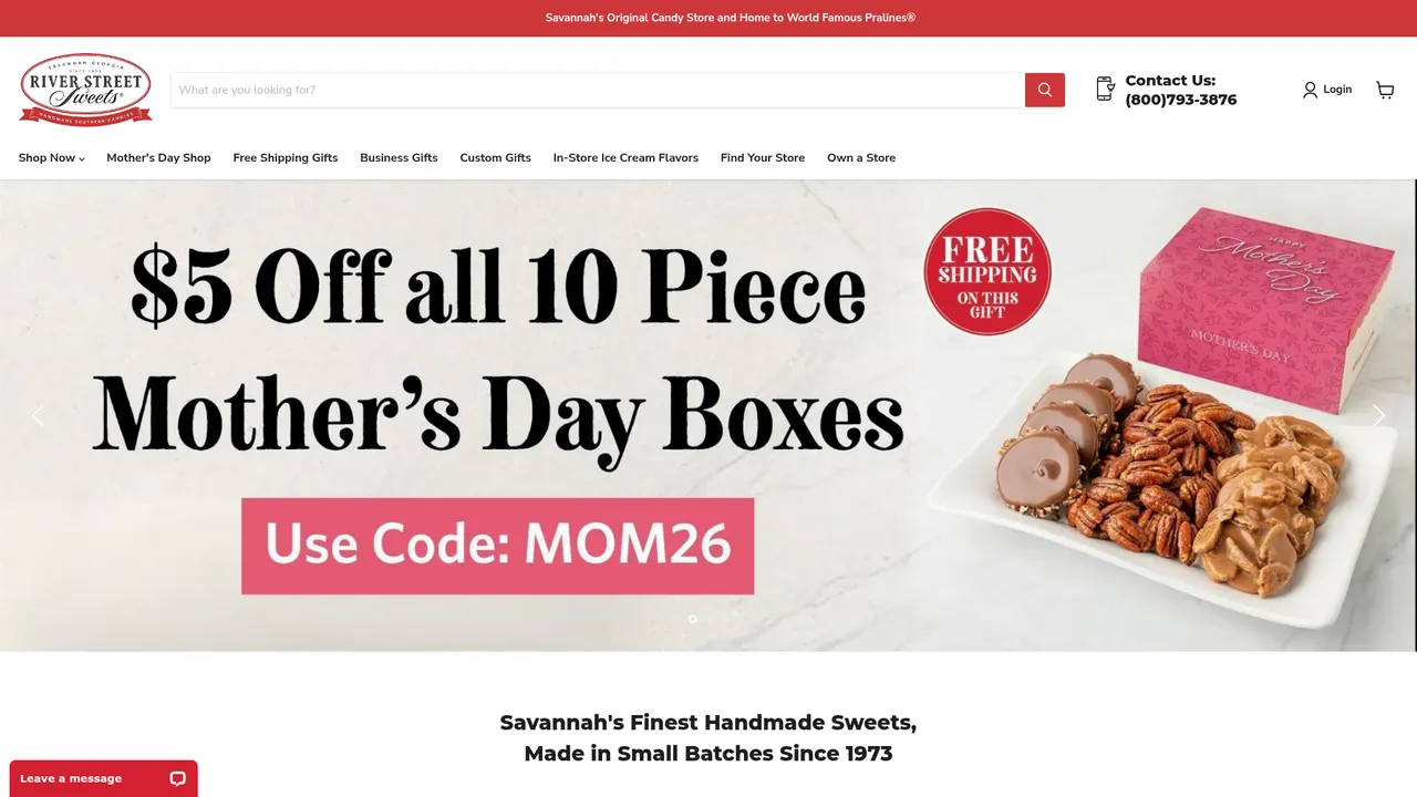 River Street Sweets website