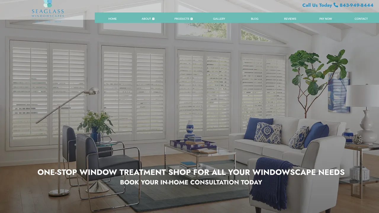 Seaglass Windowscapes - Web Design project by HHB Marketing Augusta GA